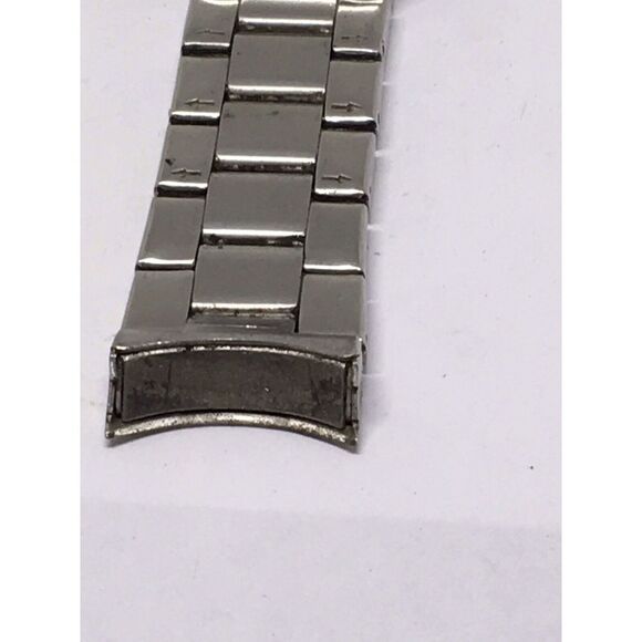 Fossil Stainless Steel Links Parts Silver No Pins Clasp Partial Band 20mm V913 - Picture 4 of 5